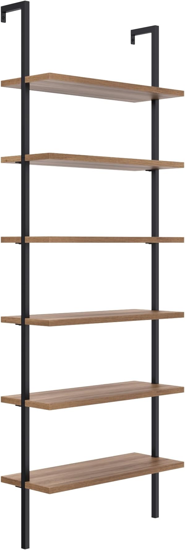Nathan James Theo 6-Shelf Tall Bookcase, Wall Mount Bookshelf - Image 8