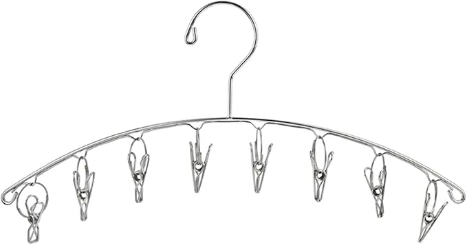 DurReus Reusable Stainless steel Drying Rack Laundry Drip Hanger 8 Clips Closet by Unknown