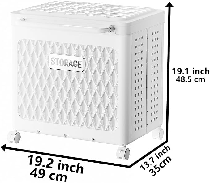 WESAPPINC 55L Collapsible Large Laundry Hamper, Plastic Laundry Basket - Image 2