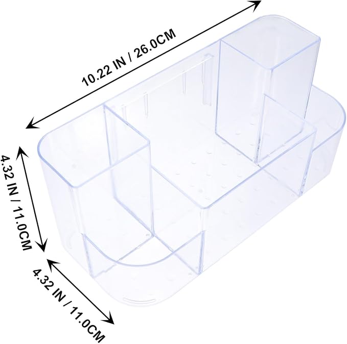 Wall-mounted Toiletry Case Transparent Multi-grid Cosmetic Storage Box - Image 2