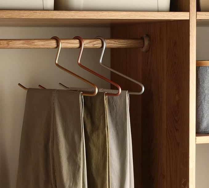 Premium Matte Gold Aluminum Pants Hanger 10 Pack, 13.7” Extra Smooth & Durable - Image 7