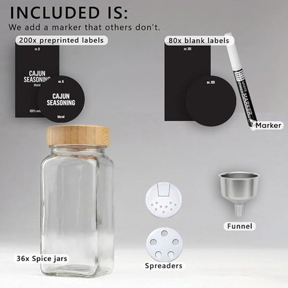 Deco haus Glass Spice Jars - Image 2
