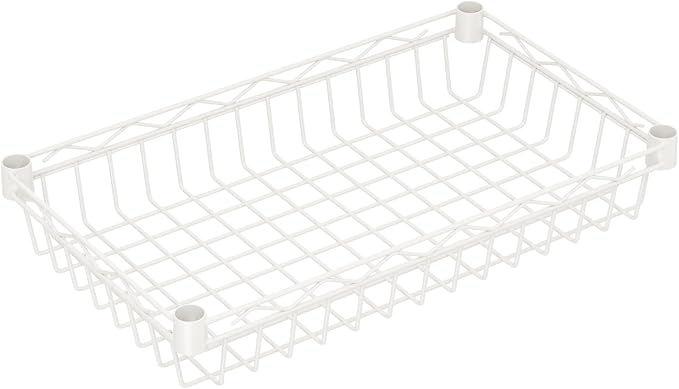 SINGAYE 4 Tier Basket Shelf Wire Shelving Unit Adjustable Storage Shelves Big - Image 6