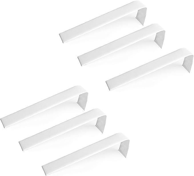 Novel Box 6 Pack Bracelet/Watch Ramp White Leatherette 2x8.25x2 Inches by NovelBoxCompanyLtd