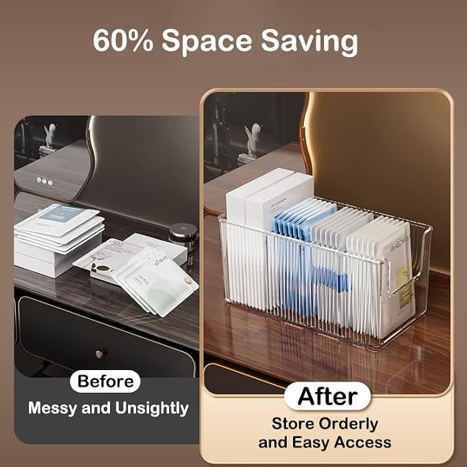 2 Pack Extra Thick Acrylic Makeup Organizer - Image 3