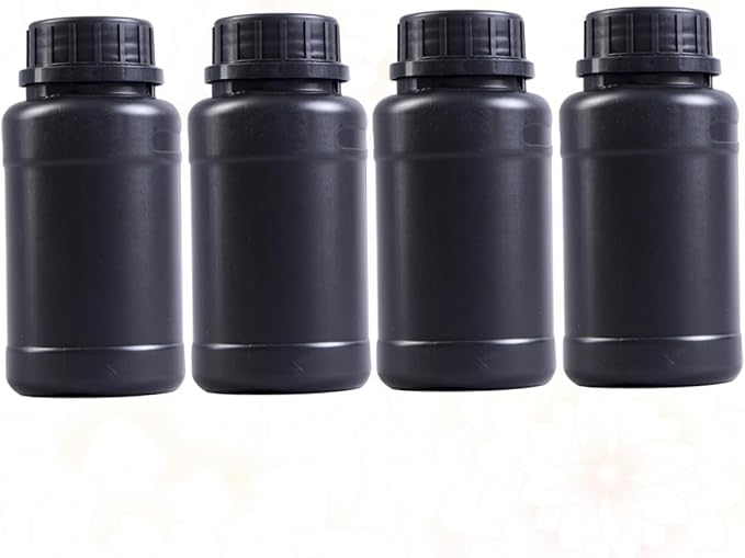 GARVALON 4pcs Black Plastic Engineering Containers Lightweight Acidproof and - Image 3