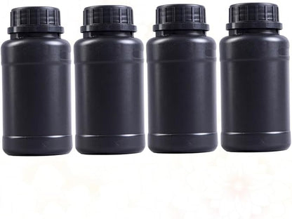 GARVALON 4pcs Black Plastic Engineering Containers Lightweight Acidproof and - Image 3