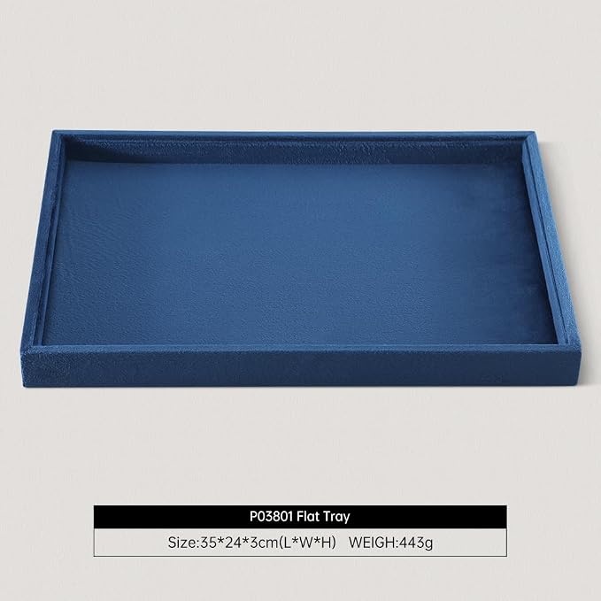 Velvet Stackable Jewelry Display Flat Tray - Image 2