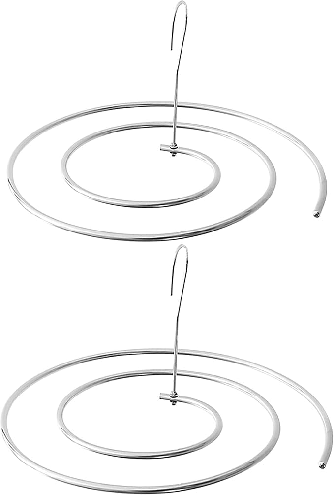 WAIKAS Pack of 2 Spiral Sheet Hanger, 304 Stainless Steel, Hangers Space Saving by BUYITNOW