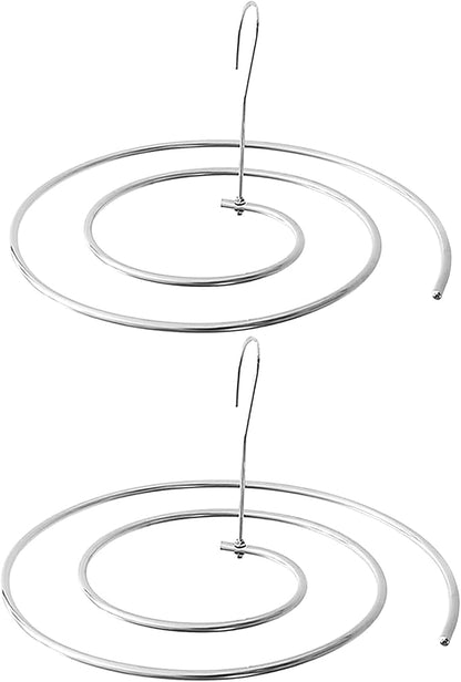 WAIKAS Pack of 2 Spiral Sheet Hanger, 304 Stainless Steel, Hangers Space Saving by BUYITNOW
