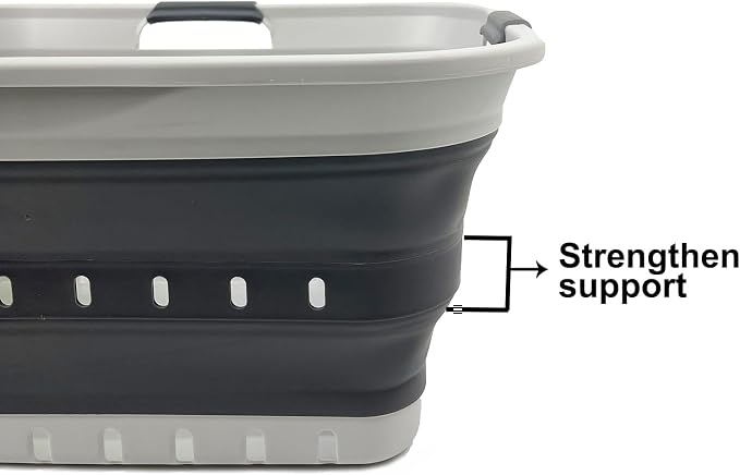 SAMMART 42L Collapsible Plastic Laundry Basket - Image 4