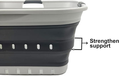SAMMART 42L Collapsible Plastic Laundry Basket - Image 4