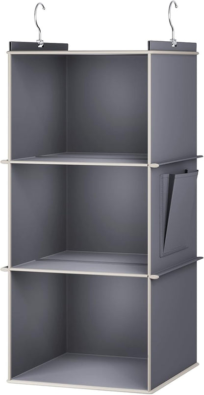 YOUDENOVA Hanging Closet Organizer, 3-Shelf Closet Hanging Storage Shelves - Image 6