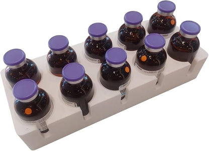 30 mL VialGrid Stackable Vial Holder – 10-Slot Tray by Unknown
