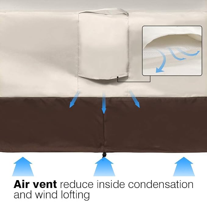VAILGE Heavy Duty Deep Patio Sofa Cover, 100% Waterproof Outdoor Sofa Cover - Image 7