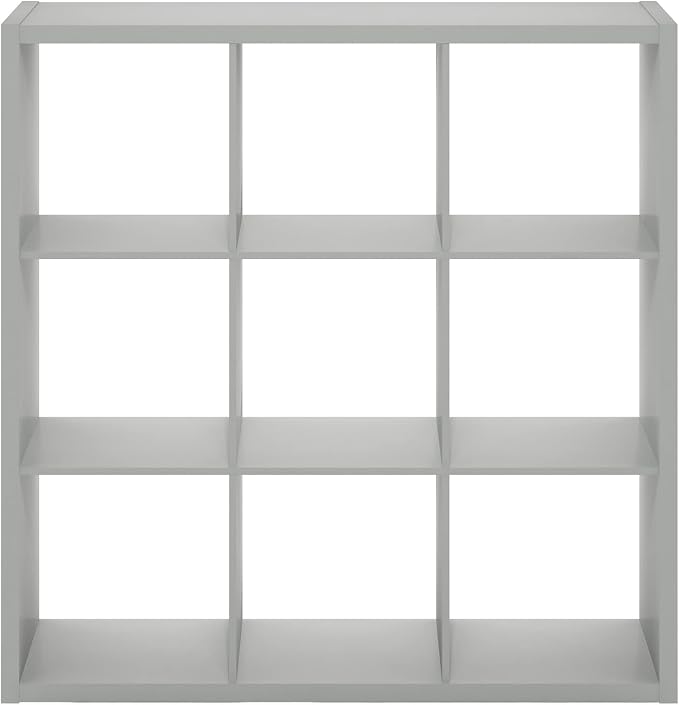 Furinno Cubicle Open Back Decorative Cube Storage Organizer, Light Grey | 14.6" - Image 11