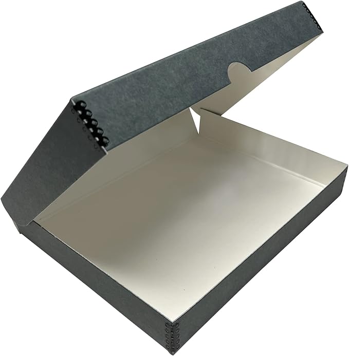 Lineco Clamshell Archival Storage Box, 9.5x12.5x1.75 Inch, Organize and Store by Lineco
