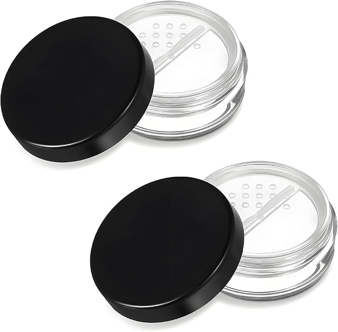 HAHIYO 2Pcs 20ml/0.68oz Plastic Empty Travel Compact Case Makeup Cosmetic Jar by HAHIYO