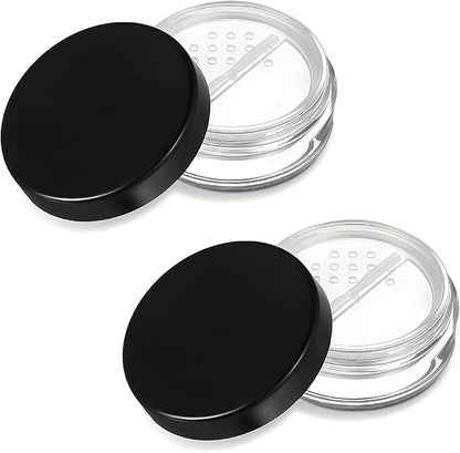 HAHIYO 2Pcs 20ml/0.68oz Plastic Empty Travel Compact Case Makeup Cosmetic Jar by HAHIYO
