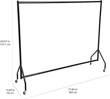 Amazon Basics Heavy Duty Portable Rolling Garment Rack, Hanging Clothes - Image 6