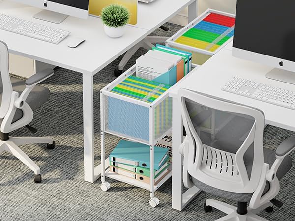 Sbanmao Rolling File Cart, Mobile File Cabinet - Image 2