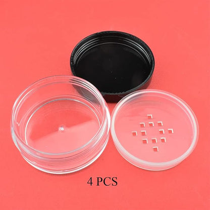 HAHIYO 4pcs 10ml/0.34oz Plastic Empty Travel Compact Case Makeup Cosmetic Jar - Image 7