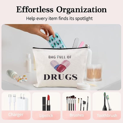YangQian Funny Medication Bag for Women Nurse Practitioner Birthday Christmas - Image 3