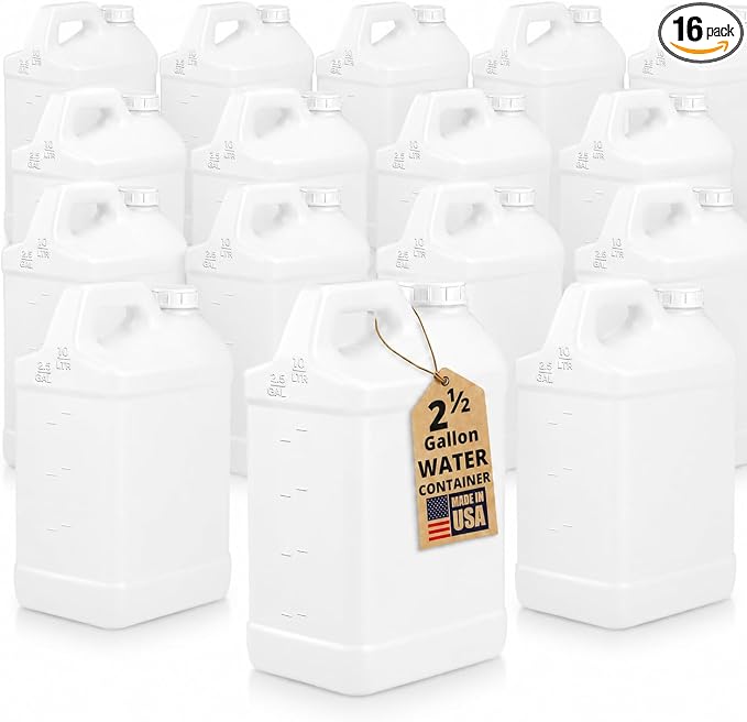 kitchentoolz 2.5 Gallon Water Jug – Heavy-Duty HDPE Carboy by KITCHENTOOLZ
