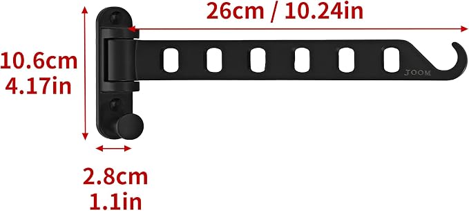 JOOM Laundry Drying Rack Wall Mounted Clothes Drying Rack Clothes Hanger Coat - Image 6