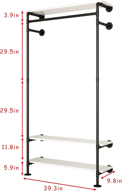 Industrial Pipe Clothing Racks - Image 4