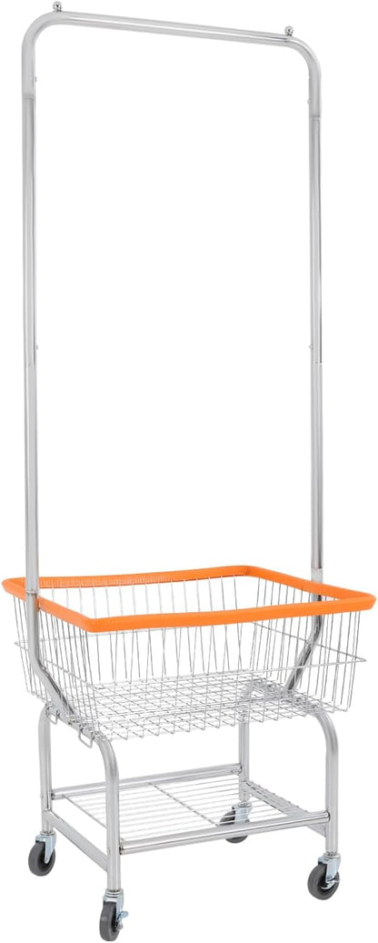 Laundry Cart, Steel Wire Laundry Cart, Laundry Basket - Image 7