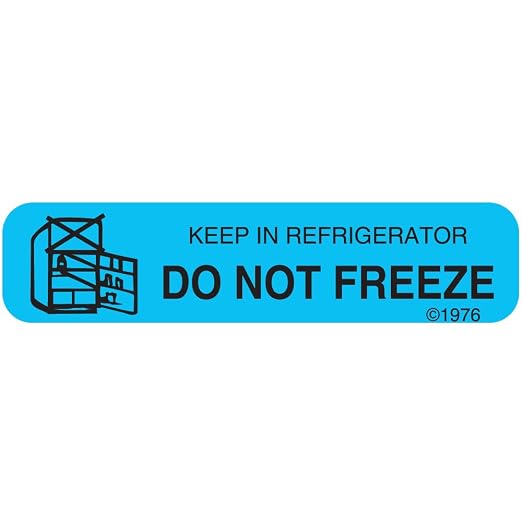 1-15G "Dont Freeze Keep" Permanent Paper Label, 1 9/16" x 3/8" by Unknown