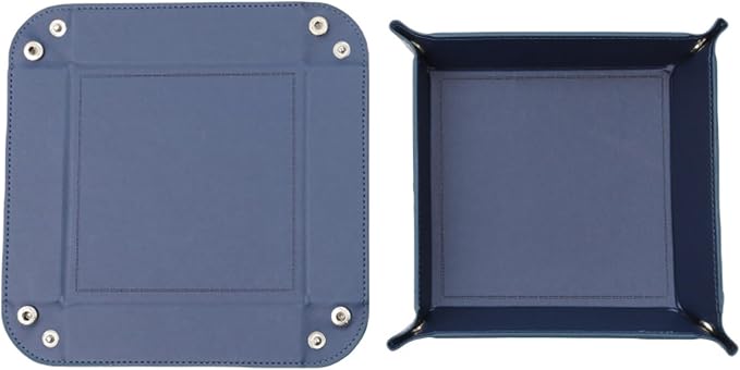 siduater Valet Tray Desktop Storage Organizer – Vegan Leather Catchall Tray - Image 6