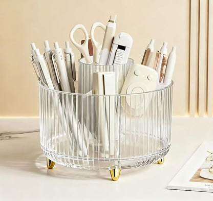 360 Degree Rotating Desktop Organizer, Makeup Brushes, Desktop Stationery - Image 6