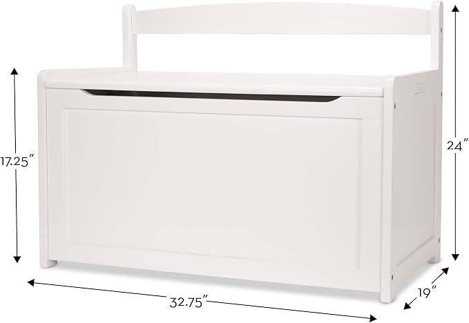 Melissa & Doug Toy Chest, Wooden Toy Storage Box - Image 5