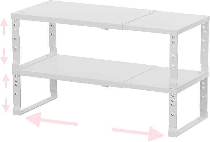 Adjustable Metal Shelving Unit, Stackable & Expendable Storage Rack by HOMEPAGE