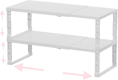 Adjustable Metal Shelving Unit, Stackable & Expendable Storage Rack by HOMEPAGE