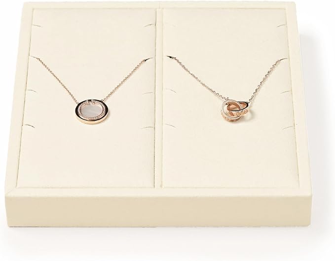 Oirlv Microfiber Jewelry Pendant Display Tray Jewelry Necklace Organizer by Oirlv