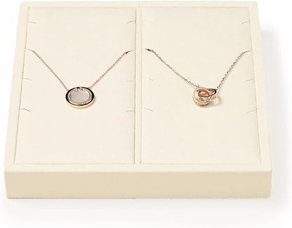 Oirlv Microfiber Jewelry Pendant Display Tray Jewelry Necklace Organizer by Oirlv
