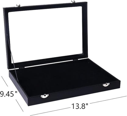 TANG SONG 13.8'' x 9.45'' Brooch Storage Box Lapel Pin Display Case Jewelry - Image 2