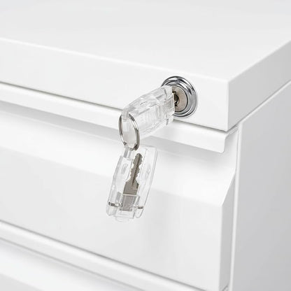 3-Drawer Metal Mobile File Cabinet - Image 4
