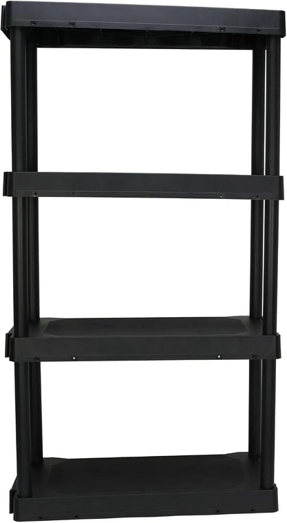 Plastic 4-Tier 56.2" H x 30"" W x 13.8" D Shelf, 280lb Total Capacity - Image 6