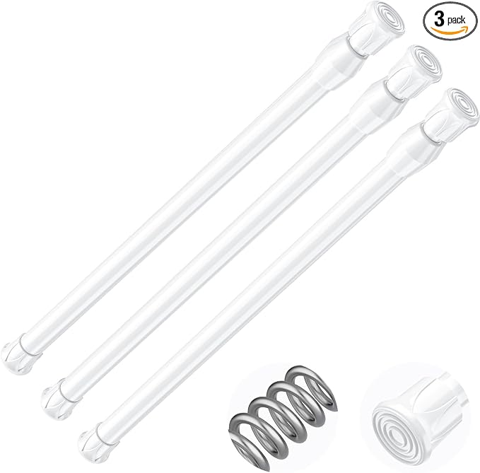 AIZESI Spring Tension Curtain Rods Short Tension Rod by AIZESITENSIONROD