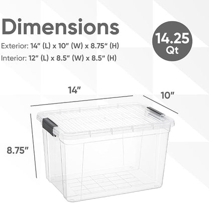 Superio Clear Storage Boxes - Image 2