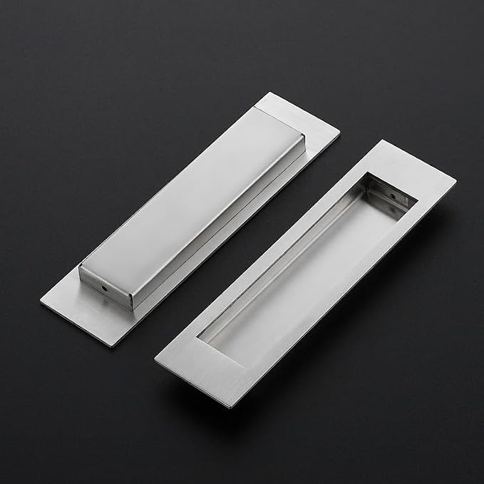 Ravinte Sliding Closet Door Handles Flush Pulls Recessed Finger Pulls - Image 3