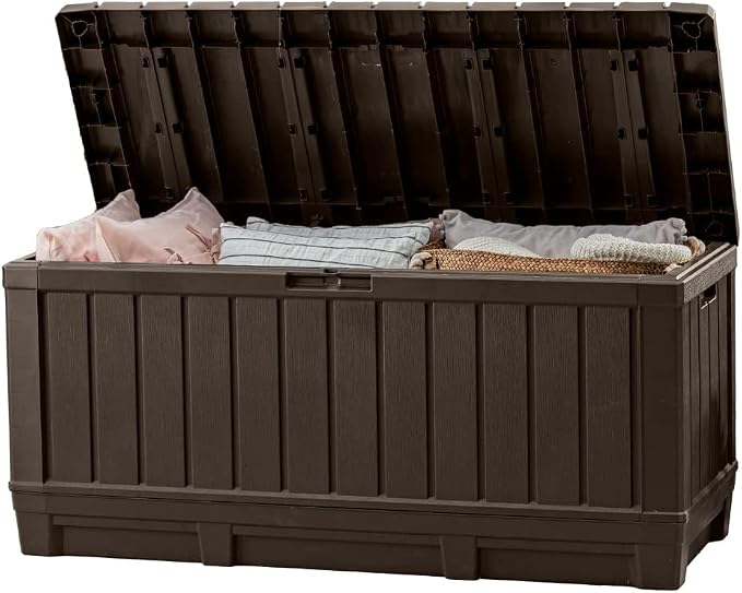 Keter Kentwood 92 Gallon Resin Deck Box-Organization and Storage by Unknown