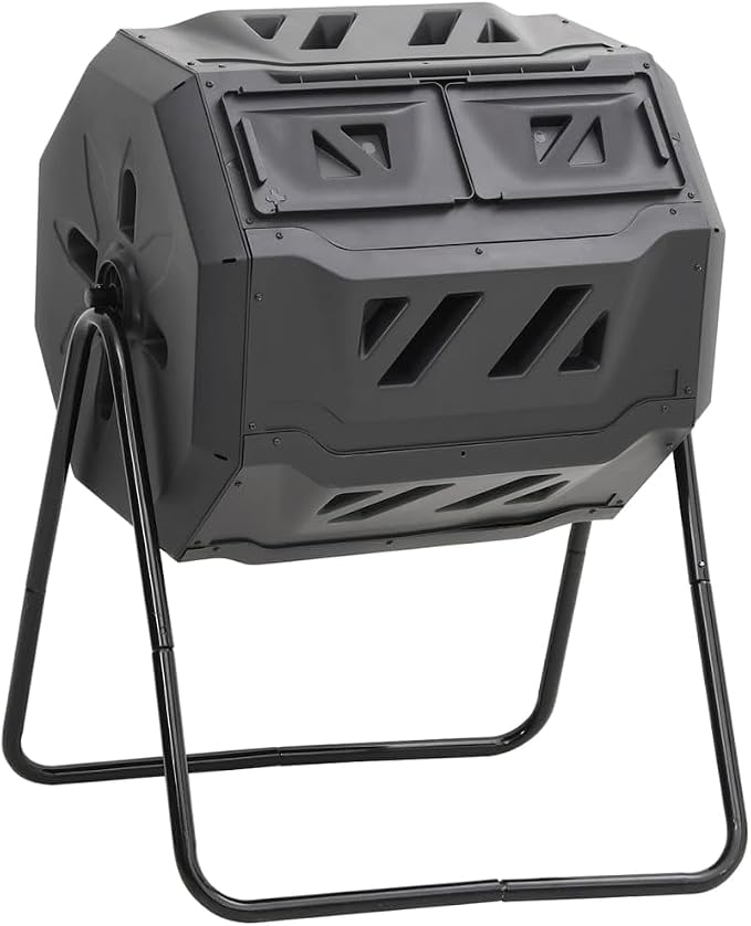 vidaXL Garden Compost Bin Home Garden Lawn Composting Rubbish Waste Box Trash by vidaXL