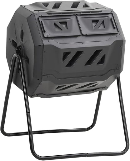 vidaXL Garden Compost Bin Home Garden Lawn Composting Rubbish Waste Box Trash by vidaXL