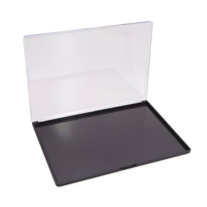 Magnetic Makeup Palette with Clear Top, Empty Eyeshadow Pan Dispensing Storage by AJLTPA