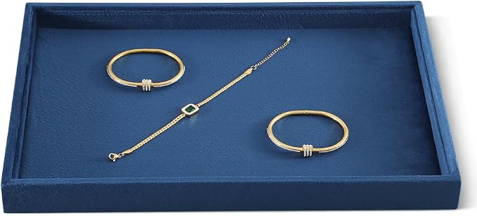 Velvet Stackable Jewelry Display Flat Tray by Dansmiy